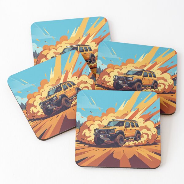 Item preview, Offroad 4x4 Adventure – Powerful SUV Explosion Style Illustration designed and sold by myforestfog.