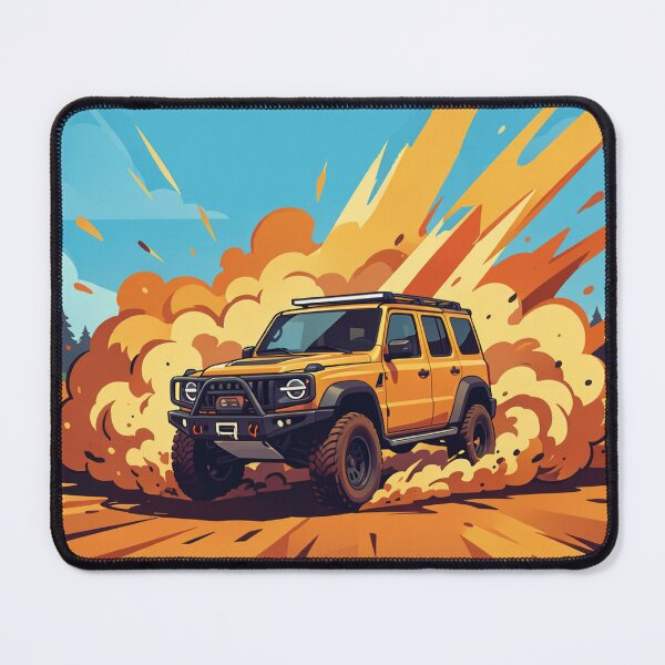Item preview, Offroad 4x4 Adventure – Powerful SUV Explosion Style Illustration designed and sold by myforestfog.