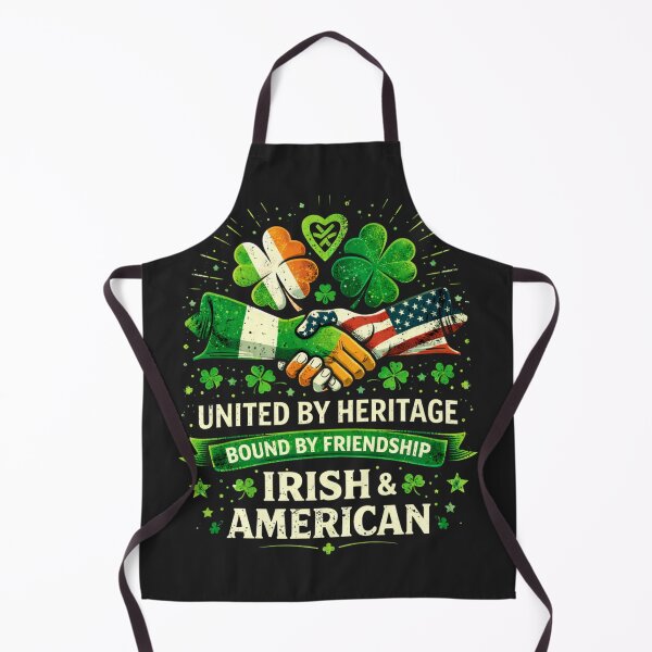 Item preview, Irish American Heritage Handshake - United by Friendship St. Patrick's Day Graphic designed and sold by shemodas.