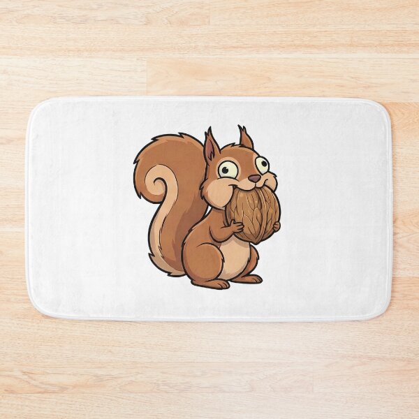 Item preview, Cute Derpy Squirrel Holding Walnut Cartoon designed and sold by k3rstman1.