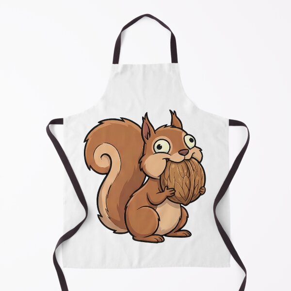 Item preview, Cute Derpy Squirrel Holding Walnut Cartoon designed and sold by k3rstman1.
