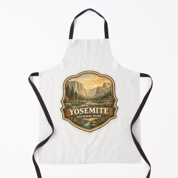 Item preview, Yosemite National Park California Badge – Sunset Over El Capitan and Merced River designed and sold by Places On Earth.