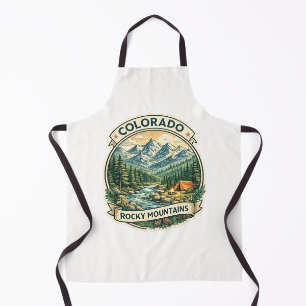 Item preview, Colorado Rocky Mountains Camping Scene – River, Pines, and Tent at Sunset designed and sold by Places On Earth.