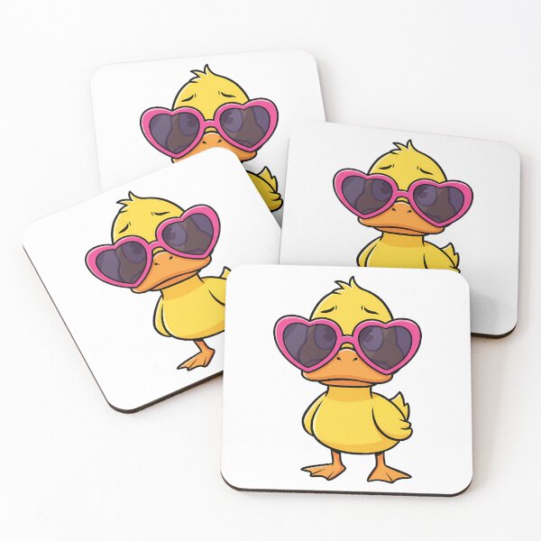 Item preview, Cute Duckling Heart Sunglasses designed and sold by k3rstman1.