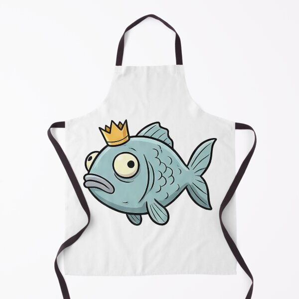 Item preview, Funny Royal Blue Fish with Crown designed and sold by k3rstman1.