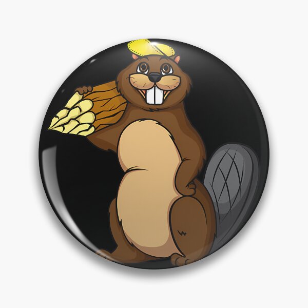 Item preview,  Bober Kurwa Beaver With Tree Trunk And Yellow Cap designed and sold by simo7hl.