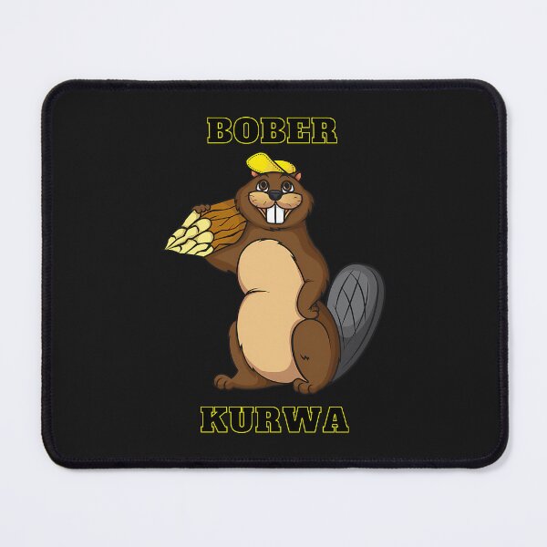 Item preview, Bober Kurwa Beaver With Tree Trunk And Yellow Cap designed and sold by simo7hl.