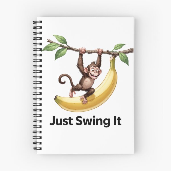 Item preview, Just Swing It — Funny Monkey Banana Parody Design designed and sold by WearContext.