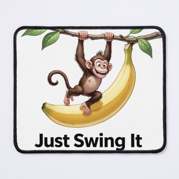Item preview, Just Swing It — Funny Monkey Banana Parody Design designed and sold by WearContext.
