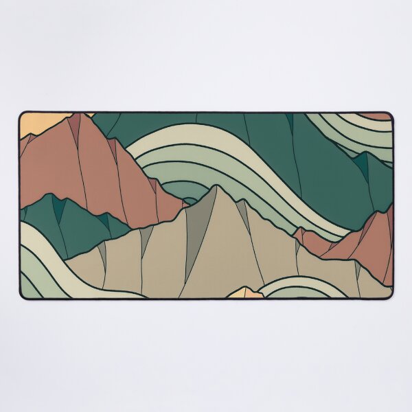 Item preview, Dark green waves designed and sold by Swadeillustrations.