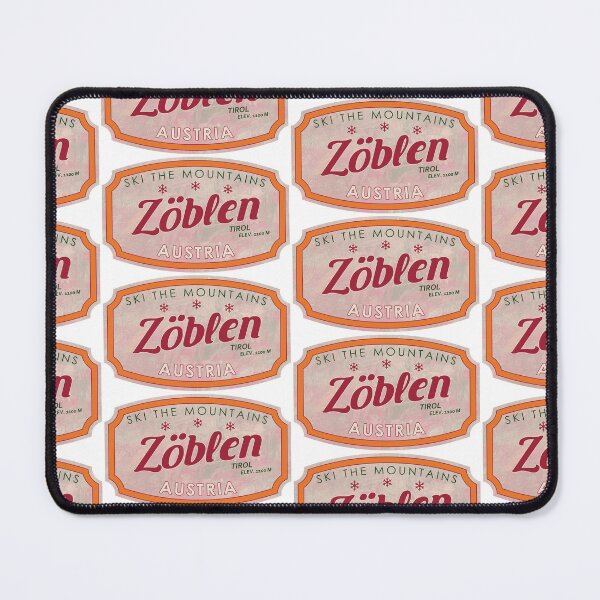 Item preview, Zöblen, Austria, Tirol, Ski, textured skiing badge designed and sold by Wanderful-roads.
