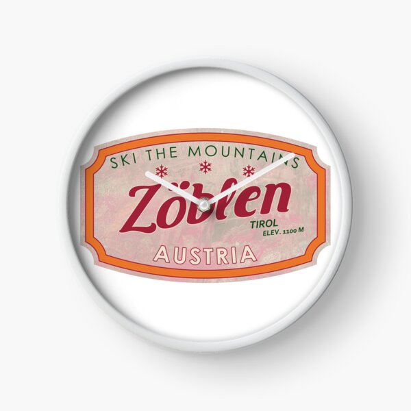Item preview, Zöblen, Austria, Tirol, Ski, textured skiing badge designed and sold by Wanderful-roads.