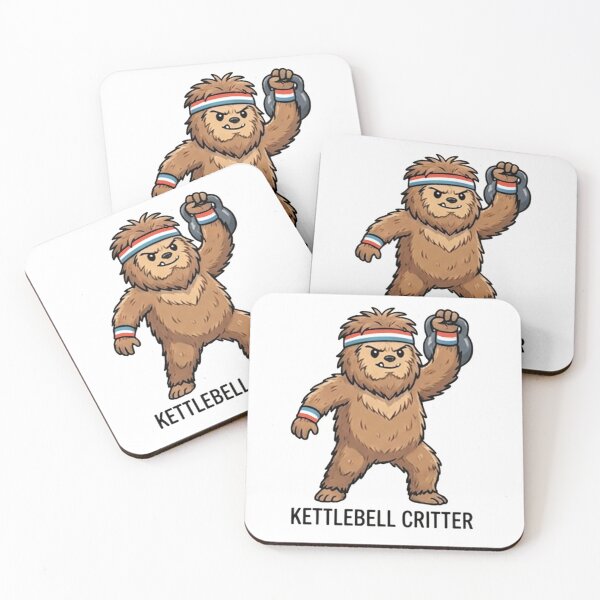 Item preview, Cute Furry Monster doing workout use kettlebell designed and sold by Berlin-D-Prs.
