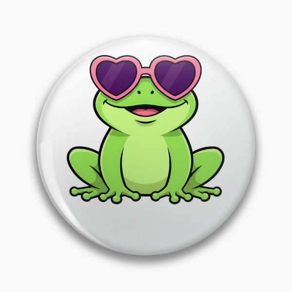 Item preview, Cute Frog Pink Heart Sunglasses designed and sold by k3rstman1.