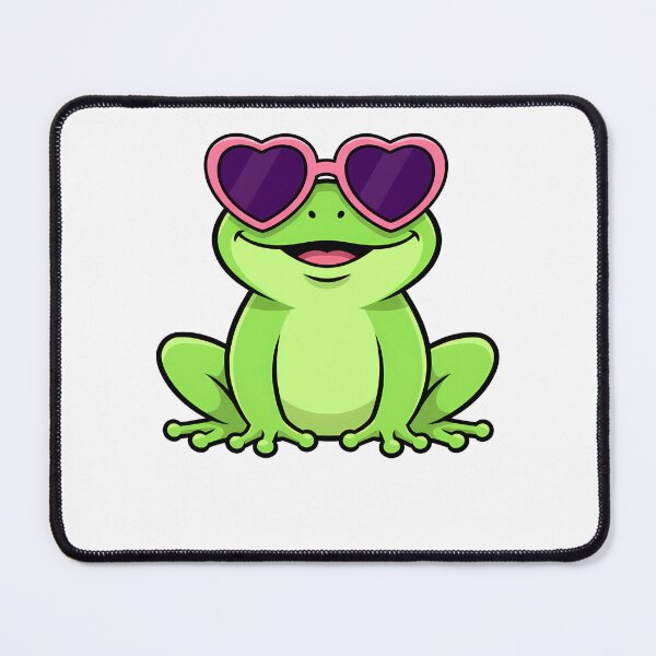 Item preview, Cute Frog Pink Heart Sunglasses designed and sold by k3rstman1.