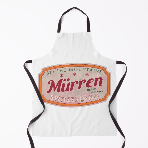 Item preview, Mürren, Switzerland, Berne, Ski, textured skiing badge designed and sold by Wanderful-roads.