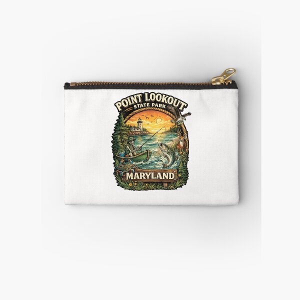 Item preview, Point Lookout State Park Maryland Badge – Lighthouse, Chesapeake Bay Fishing and Wildlife designed and sold by Places On Earth.