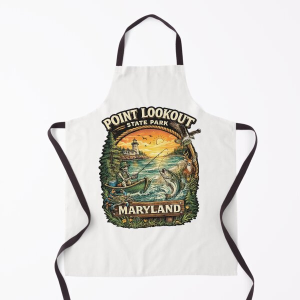 Item preview, Point Lookout State Park Maryland Badge – Lighthouse, Chesapeake Bay Fishing and Wildlife designed and sold by Places On Earth.