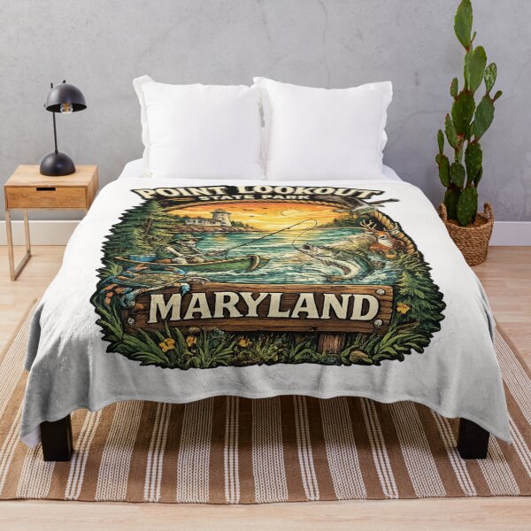Item preview, Point Lookout State Park Maryland Badge – Lighthouse, Chesapeake Bay Fishing and Wildlife designed and sold by Places On Earth.