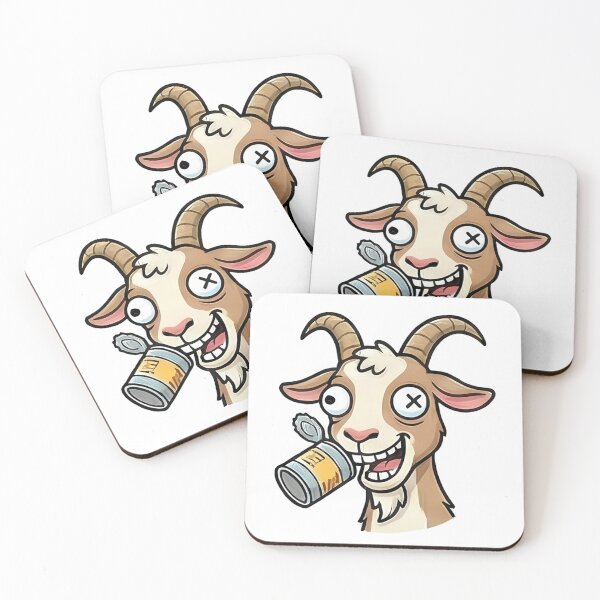Item preview, Funny Cartoon Goat Drinking Beer designed and sold by k3rstman1.