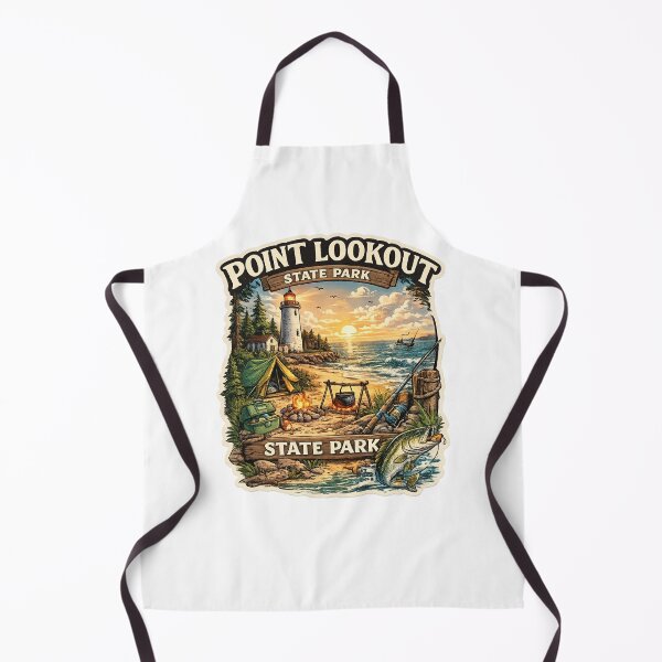 Item preview, Point Lookout State Park Maryland Scene – Campsite, Lighthouse and Chesapeake Bay Shoreline designed and sold by Aryabek.