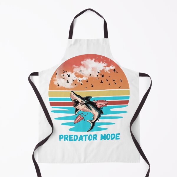 Item preview, Predator Mode Vintage Shark Ocean Hunter Retro Marine Wildlife Design designed and sold by KapiPrint.