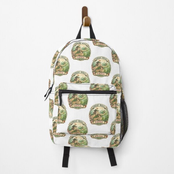 Item preview, Great Wall of China Landscape Scene – Watchtower, Mountains, and Blossoms in Bloom designed and sold by Aryabek.