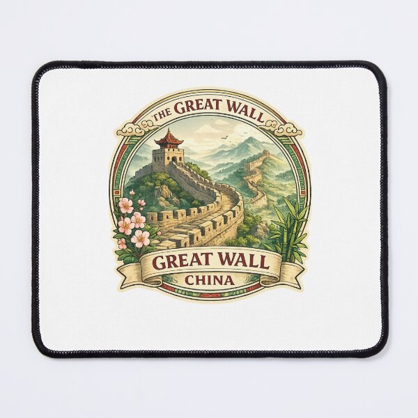 Item preview, The Great Wall of China Panorama – Towering Fortifications Across Mountainous Terrain designed and sold by Aryabek.