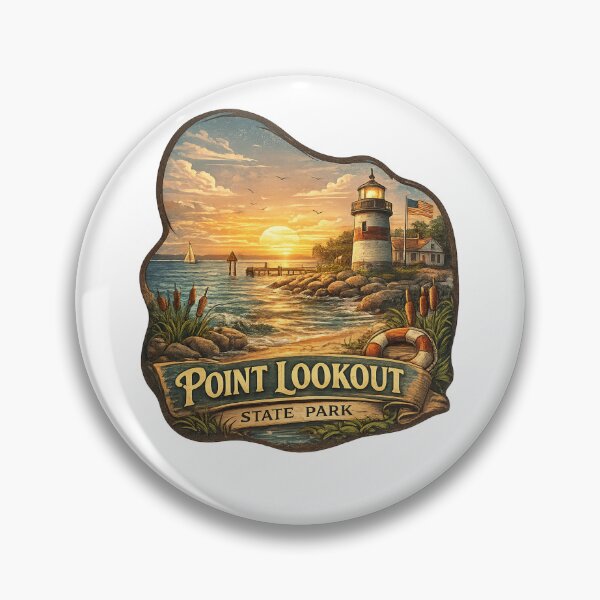 Item preview, Point Lookout State Park Maryland Coastline – Lighthouse, Chesapeake Bay Sunset and Historic Shore designed and sold by Aryabek.