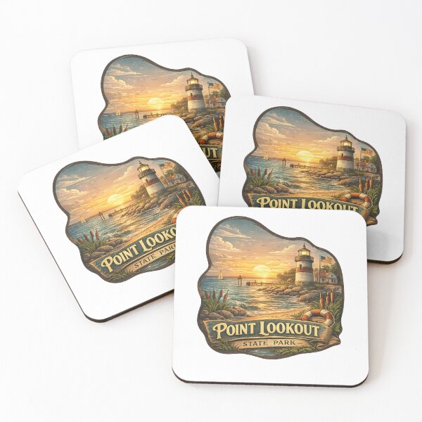 Item preview, Point Lookout State Park Maryland Coastline – Lighthouse, Chesapeake Bay Sunset and Historic Shore designed and sold by Aryabek.