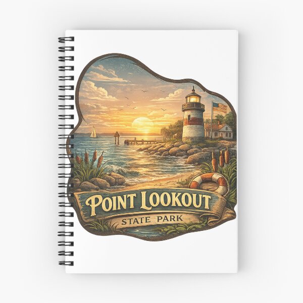 Item preview, Point Lookout State Park Maryland Coastline – Lighthouse, Chesapeake Bay Sunset and Historic Shore designed and sold by Aryabek.