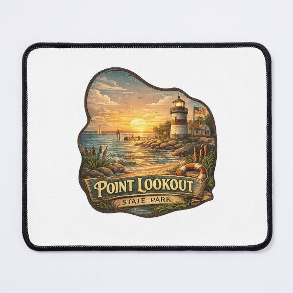 Item preview, Point Lookout State Park Maryland Coastline – Lighthouse, Chesapeake Bay Sunset and Historic Shore designed and sold by Aryabek.