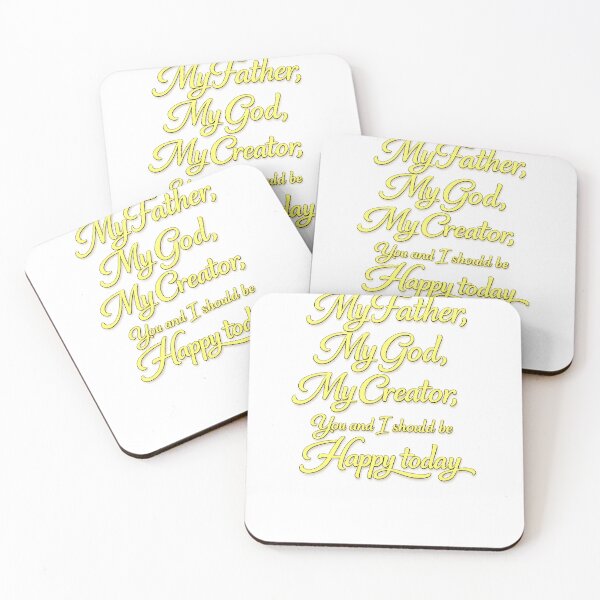 Item preview, My Father My God My Creator – Christian Gold Typography Inspirational Quote designed and sold by 2025dav.