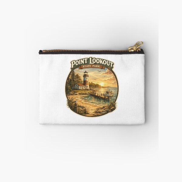Item preview, Sunset at Point Lookout State Park Maryland – Lighthouse, Fishing Pier and Coastal Tranquility designed and sold by Aryabek.