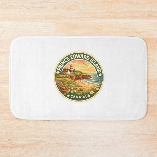 Item preview, Prince Edward Island Canada Shores – Red Cliffs, Lighthouse, and Maritime Harvest Scene designed and sold by Aryabek.