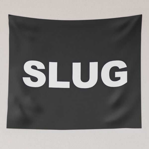 Item preview, SLUG — White Minimal Bold Type Statement designed and sold by WORDPAUSE.