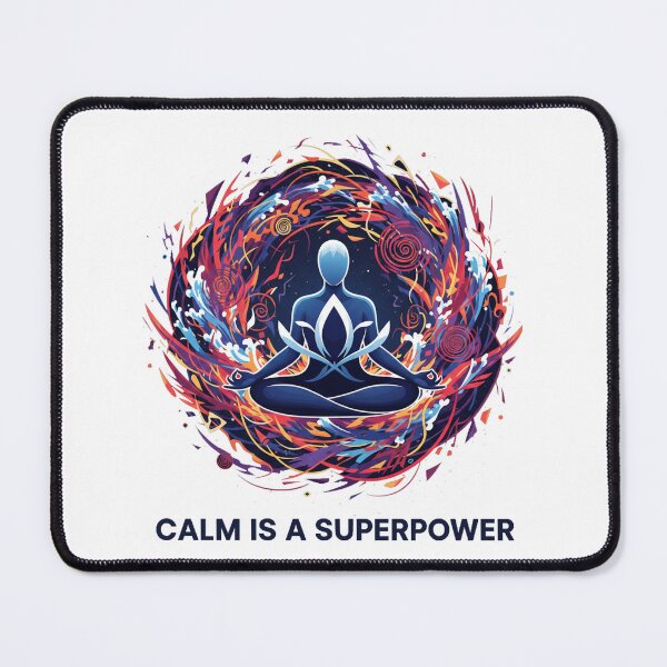 Item preview, Calm Is a Superpower – Meditative Energy & Inner Strength Art designed and sold by inaveed.