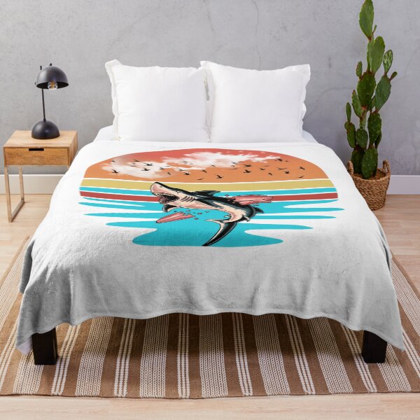 Item preview, Predator Mode Vintage Shark Ocean Hunter Retro Marine Wildlife Design designed and sold by KapiPrint.