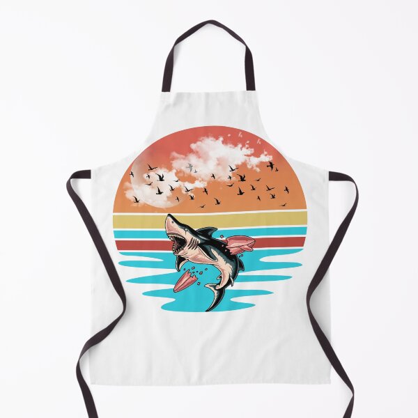 Item preview, Predator Mode Vintage Shark Ocean Hunter Retro Marine Wildlife Design designed and sold by KapiPrint.