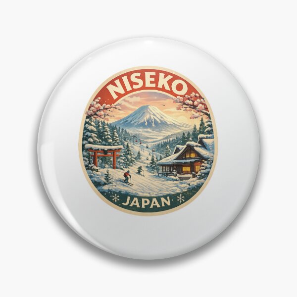 Item preview, Niseko Japan Winter Wonderland – Mount Yotei, Skiers and Traditional Hokkaido Cabin designed and sold by Aryabek.