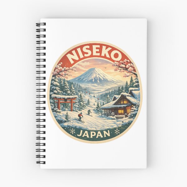 Item preview, Niseko Japan Winter Wonderland – Mount Yotei, Skiers and Traditional Hokkaido Cabin designed and sold by Aryabek.