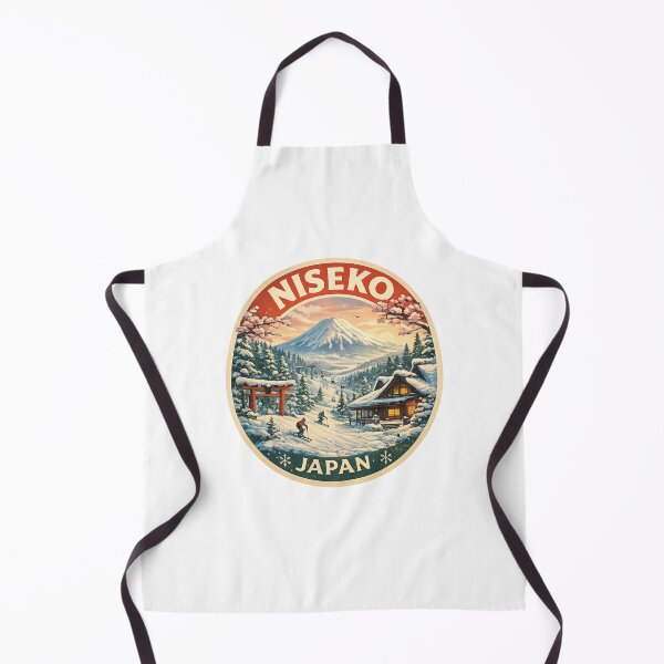 Item preview, Niseko Japan Winter Wonderland – Mount Yotei, Skiers and Traditional Hokkaido Cabin designed and sold by Aryabek.