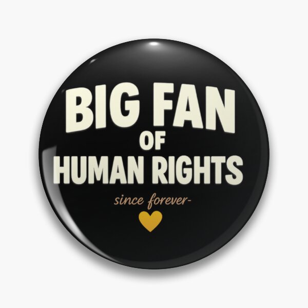 Item preview, Big Fan of Human Rights – Minimalist Statement Design designed and sold by FrameFlow.