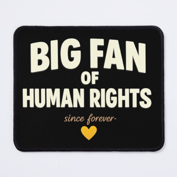 Item preview, Big Fan of Human Rights – Minimalist Statement Design designed and sold by FrameFlow.