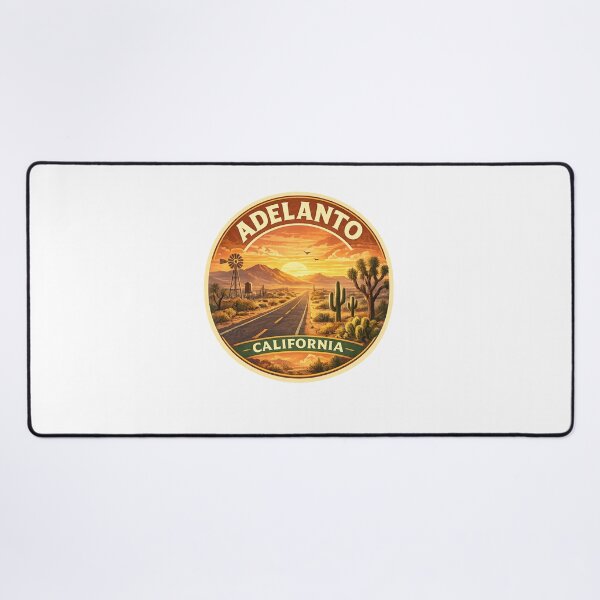 Item preview, Adelanto California Desert Highway – Joshua Trees, Mountains and Mojave Sunset designed and sold by Aryabek.