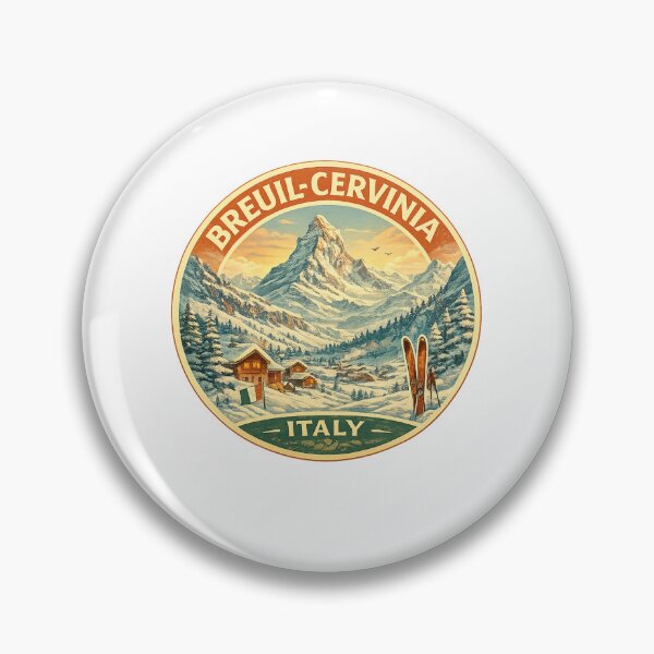 Item preview, Breuil-Cervinia Italy Alps – Matterhorn Peak, Snow Chalets and Alpine Ski Slopes designed and sold by Aryabek.