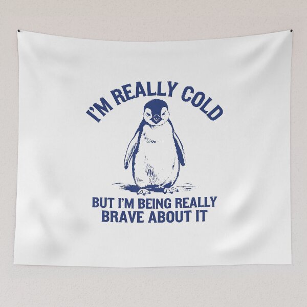 Item preview, I'm Really Cold but I'm Being Really Brave About It Sweat designed and sold by Spencerhowar.