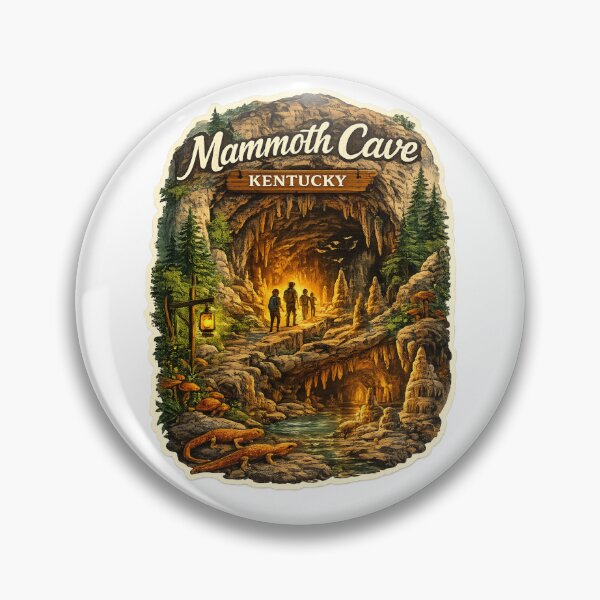 Item preview, Mammoth Cave Kentucky Entrance – Limestone Chambers, Stalactites and Forested Trail designed and sold by Aryabek.