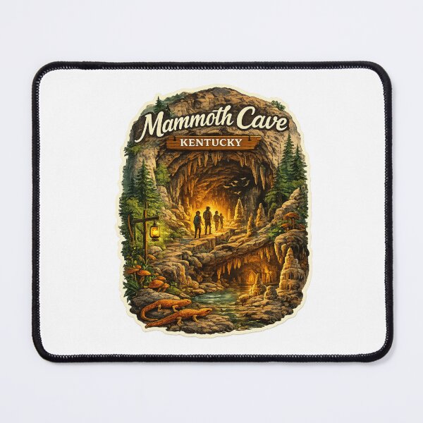 Item preview, Mammoth Cave Kentucky Entrance – Limestone Chambers, Stalactites and Forested Trail designed and sold by Aryabek.