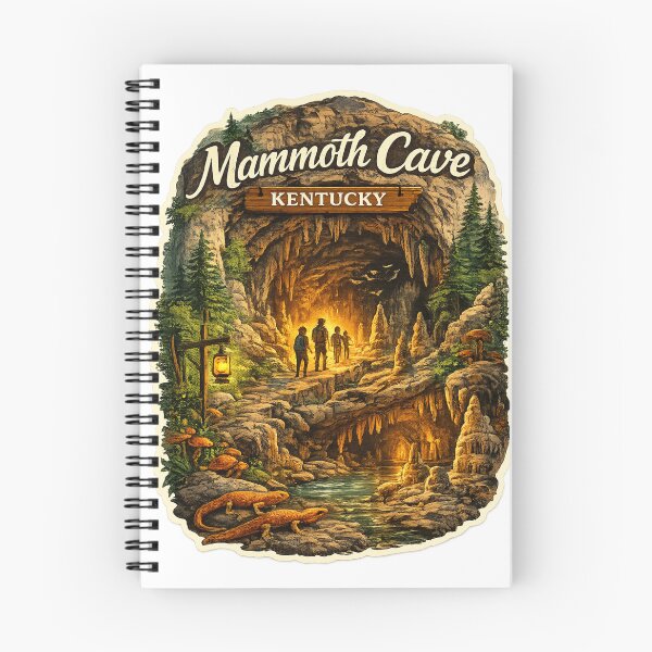 Item preview, Mammoth Cave Kentucky Entrance – Limestone Chambers, Stalactites and Forested Trail designed and sold by Aryabek.